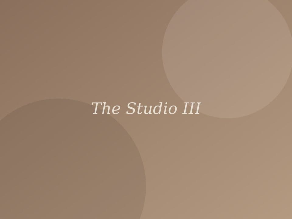 Detail van de studio